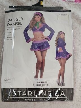 Starline LA Danger Damsel Purple & Pink Costume